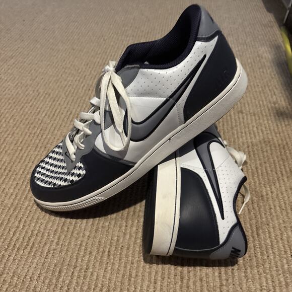 Men's Size 15 US Nike Infiltrator 2007 Sneakers Navy Blue White Gray 311191-109 - Picture 6 of 11